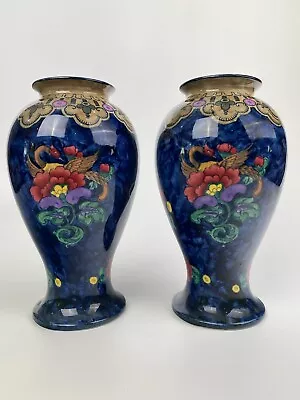 Buy Antique KEELING & CO, Losol Ware,  Magnolia Vases C1920/30's FABULOUS CONDITION • 145£