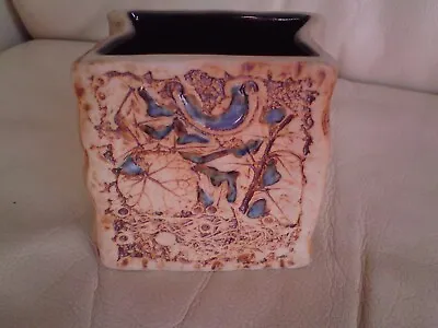Buy TENMOKU Pottery Malaysia Handicraft Asian Oriental Vase Desk Tidy Seal Mark  • 21.99£