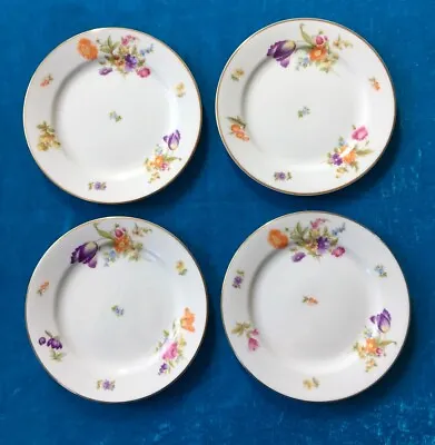 Buy Thomas, Bavaria, LAKEWOOD Fine China: 4 Rare Antique Dessert Plates, Multifloral • 38.37£
