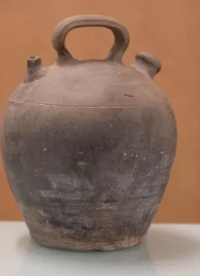 Buy Antique 19th Century Unglazed Clay Cruche Terracotta Pot / Confit Pot Jar • 66.50£