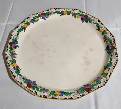 Buy Booths Silicon China England 12.75 D Serving Platter Colorful Floral Fruit • 11.58£