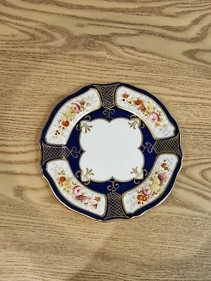 Buy Hammersley&Co Blue And White Floral 6.5 Inch Plate Gold Trim • 11.99£