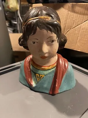 Buy Vintage Italian Pottery Della Robbia Bust Of A Young Boy Italy • 189.67£