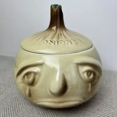 Buy Vintage SylvaC Onion Face Pot No.4756 Double Teardrop / Crying - 12cm X 12cm • 10£
