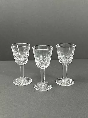 Buy Set Of 3 - 3.5  Waterford Crystal Lismore Liquor Shot Cordial Glasses 1oz Marked • 33.61£