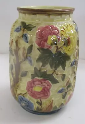 Buy Vintage H J WOOD Burslem England Vintage Art Vase Floral Design Majolica • 33.06£