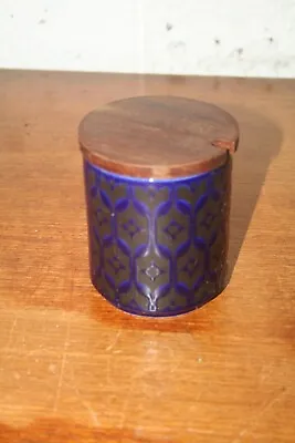 Buy Vintage ~Hornsea Pottery ~Heirloom Cobalt Blue ~Lidded Pot / Storage Jar (SS17) • 9.95£