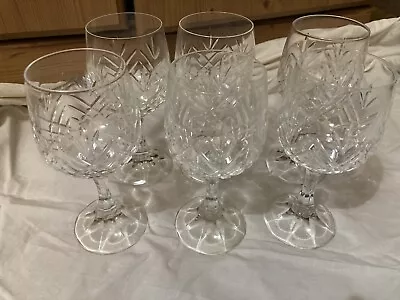 Buy Lovely Vintage Set Of  6 Thomas Webb Crystal Wine Glasses • 45£
