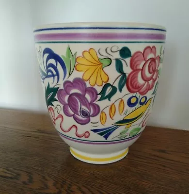 Buy Poole Jardiniere Mark 41. L.E. Pattern By Truda Carter- Painted By Tessa Bailey • 105£
