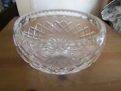 Buy Vintage Royal Brierley Lead Crystal Cut Glass Fruit Bowl • 27.50£