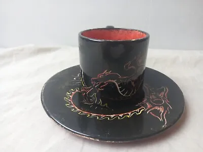 Buy Bridgewater Pottery Cafe Cup Saucer Small Decorative.. • 4.25£