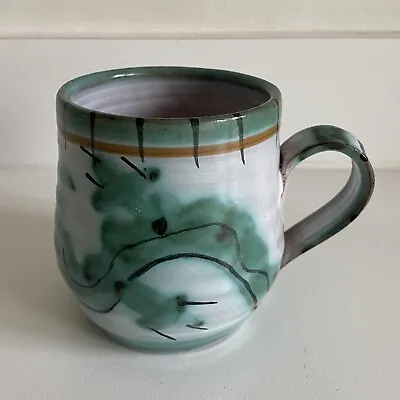Buy Vintage Tintagel Studio Pottery Cornwall Golden Eye Dragon Mug Cup • 8£