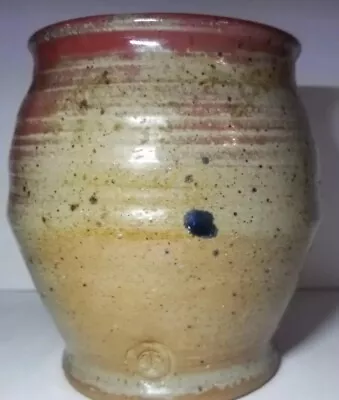 Buy Signed Art Pottery Stoneware Vase Planter Signed JB 5.5  Earthtone  • 19.20£
