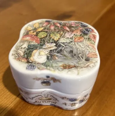 Buy Royal Doulton Bone China Brambly Hedge  AUTUMN  Miniature Trinket Box • 7.99£