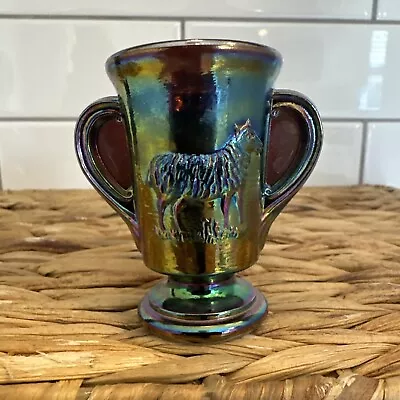 Buy Lenox Imperial Amethyst Carnival Glass Miniature Sugar Bowl • 8.62£