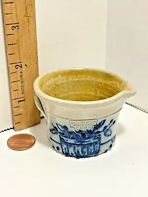 Buy 1 1/2  Salmon Falls Stoneware Pottery Spout Crock Blueberry Basket Salt Glazed • 23.62£