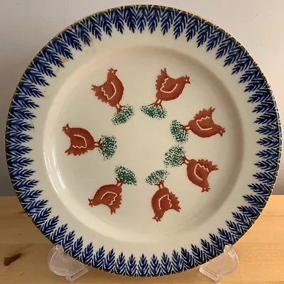 Buy Vintage CHELSEA WORKS MOORLAND Burslem Hen Pattern Pottery Plate • 5£
