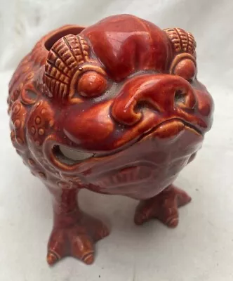 Buy Burmantofts Faience Pottery Grotesque Toad Spoon Warmer Arts & Crafts • 159£