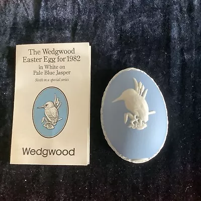 Buy Wedgewood Jasperware Blue Egg  Trinket Box Kingfisher Design • 9.99£