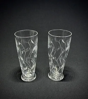 Buy 2 Walsh Crystal Clyne Farquharson NRD Signed Cut Glass Highball Gin Glasses 1939 • 90£