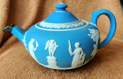 Buy RARE Light Blue Wedgewood Teapot With Period Repairs. Date Marked:1903. • 35£
