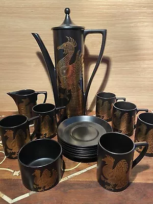 Buy Portmeirion Pottery Phoenix  Coffee Set By John Cuffley England Retro • 38£
