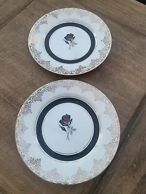 Buy Vintage Lord Nelson England Pottery 8-65 Plates. Rose. Rare • 6£