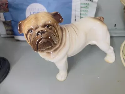 Buy Vintage Melba Ware Pottery - British Bulldog Dog Figurine 9” Made In England • 29.99£