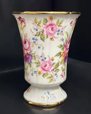 Buy Fenton China Company, Bone China Floral Flower Vase. Height 6  Width 4.5  • 19.99£