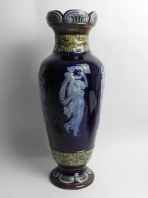 Buy Royal Doulton Art Nouveau Pottery Vase 'dancing Ladies' C.1910 • 295£