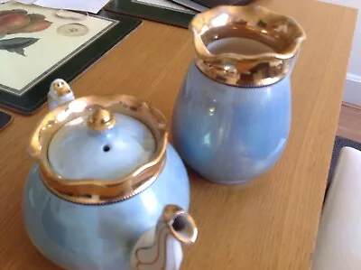 Buy Lustre Ware English  Teapot And Jug • 15£
