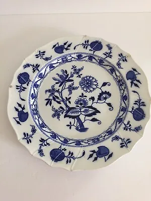 Buy Antique Meissen Cauldon Ware Blue Onion Plate • 37.60£