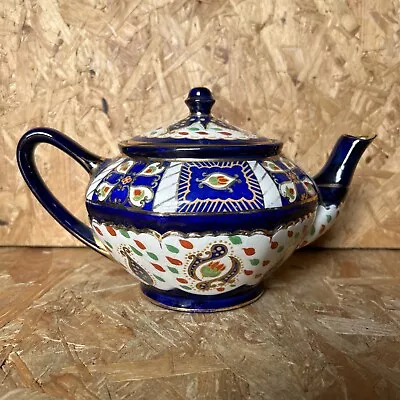 Buy Vintage Royal Winton Ivory Ware Blue & Gold Imari Gaudy Welsh Teapot Tea Pot • 9.99£