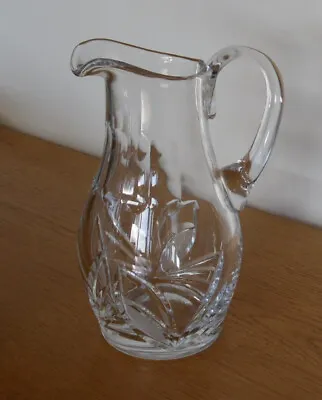 Buy Pretty Cut Crystal Glass Jug - 20 Cm Tall • 10.50£