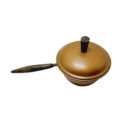 Buy Vintage Bouro Copper 1.5 Cup B&M Pot Pan Wooden Handle Portugal Great Camping • 38.60£