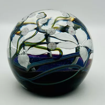 Buy Vintage OKRA Glass Paperweight, Richard Golding, 1988 Limited Edition 8/49 • 150£