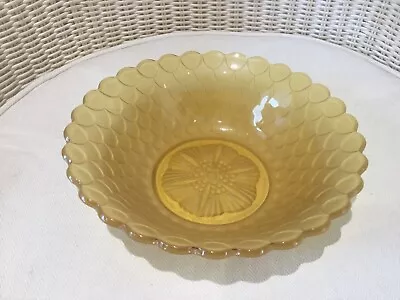 Buy Vintage Carnival / Coloured Glass Bowl / Dish  / Fruit Bowl With Scales Pattern. • 6£