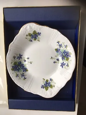 Buy Vintage Royal Grafton Fine Bone China Plate Dish ‘VIOLETS’ Jacobean • 7.50£