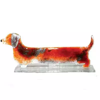 Buy Nobile Glassware Brown Dachshund Glass Sausage Dog Ornament 703-12 • 33.25£