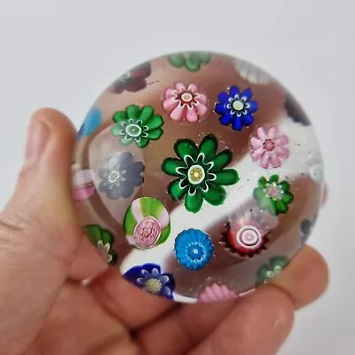Buy Antique 19th Century Clichy Glass Paperweight Spaced Millefiori Canes #2 • 495£