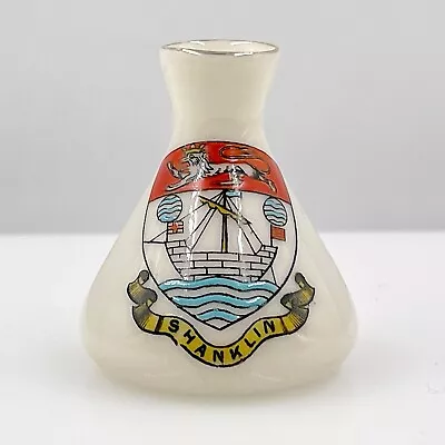 Buy Vintage Arcadian Crested China Model Of Small Conical Vase - Shanklin Crest • 8£