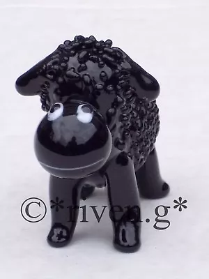 Buy BLACK SHEEP ORNAMENT@Glass FIGURINE@Collectable Gift@CUTE FARM Animal@WOOLLY EWE • 5.99£