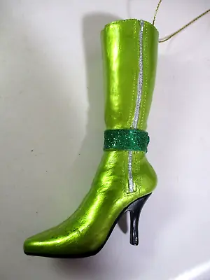 Buy China Green Under The Knee Miniature Boot Heel Resin 4.5 Inch • 16.21£