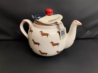 Buy London Pottery Farmhouse Animal Teapot 900ml Loose Leaf Tea With Dachshund Decor • 20£