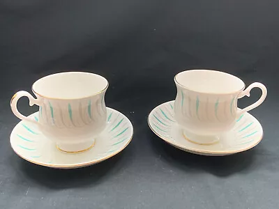 Buy Royal Albert Bone China Lucerne 2 X Duos - Coffee/ Tea Cup And Saucer • 8.50£