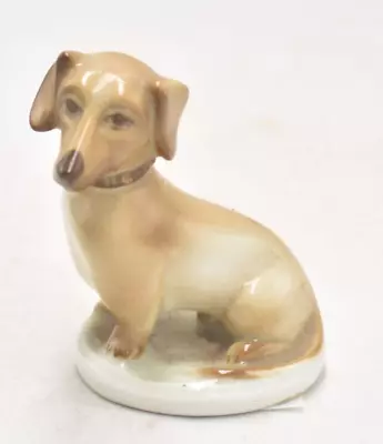Buy Vintage Zsolnay Pecs Hungarian Porcelain Dachshund Figurine Statue Ornament • 29.95£