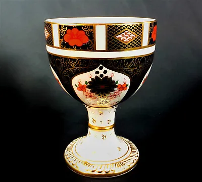Buy Fine Royal Crown Derby Old Imari 1128 Pattern Solid Gold Band Goblet - Xxxix • 285£