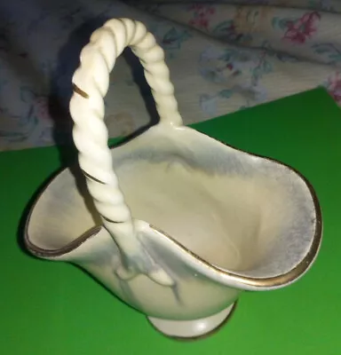 Buy Vintage Small Pottery Basket. Foreign Pottery Ornamental Basket • 2£
