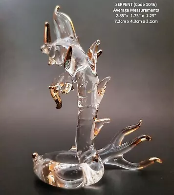 Buy BEAUTIFUL Glass SERPENT Glass DRAGON Glass LIZARD Glass Animal Figurine Ornament • 5.49£