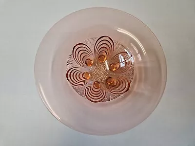 Buy A Large Pink Art Deco French Glass Bowl, 1920s 1930s • 8£